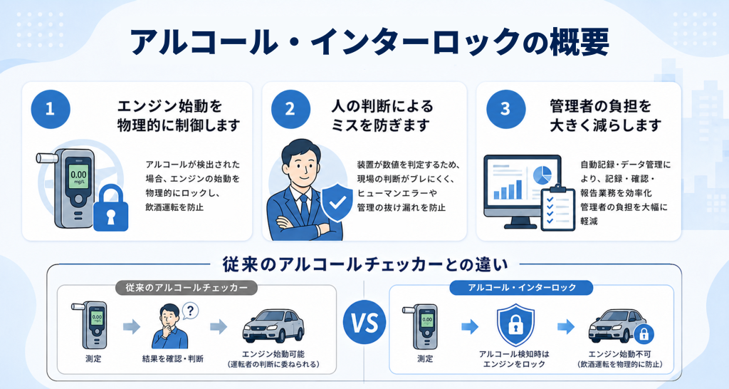 アルコール・インターロックの概要をまとめた画像